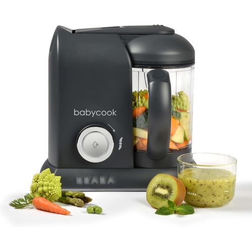 Beaba, Babycook Solo, Robot Bébé 4 En 1 Mixeur-Cuiseur, Cuisson Vapeur, Diversification Alimentaire, Petits Pots Bébé Maison, Dark Grey[Gau620151]