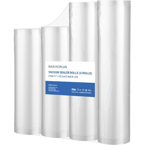 ROULEAU SOUS VIDE ALIMENTAIRE 4 PACKS: 28X63CM + 20X63CM, ROULEAUX FILM SOUS VIDE POUR TOUS MACHINE SOUS VIDE ALIMENTS, SAC SOUS VIDE POUR LE STOCKAGE DES ALIMENTS ET LA CUISSON, S[GAU621316]