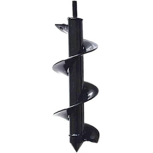 Remplacement pour essence Marteau perforateur électrique Sol Tarière Foret Jardin Auger Hole Digger Head Noir 5 * 22cm