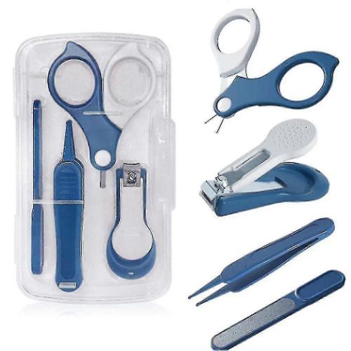 Kit De Coupe-Ongles Multifonctionnel Kit De Soins Avec Étui Manucure Bébé Ciseaux À Ongles De Sécurité 