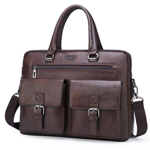 Guitar EP BULUO-Étui à bombes pour hommes,sacs à main de travail de bureau,sac pour ordinateur portable 13.5 pouces,célèbre design - JPNG8006 Brown
