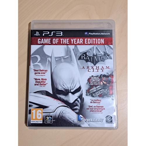 Batman Arkham City Game Of The Year Édition Ps3