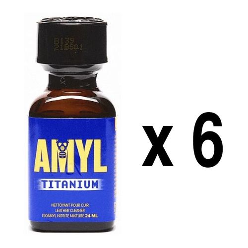 Poppers Amyl Titanium 24 Ml Lot De 6 Flacons