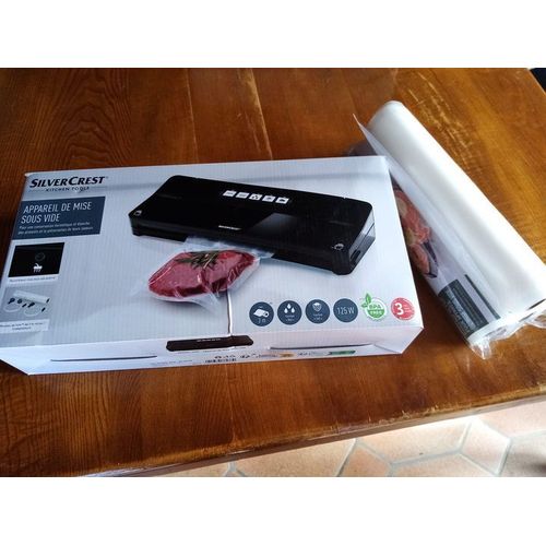 Appareil De Mise Sous Vide Silver Crest ( Offert 3 Rouleaux De Film Pour Appareil )