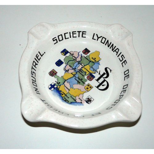 Société Lyonnaise De Dépots Et Crédit Industriel, Cendrier En Sarreguemines