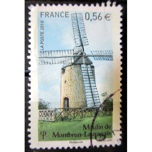 2010. Timbre F4485: Moulin De Montbrun-Lauragais.