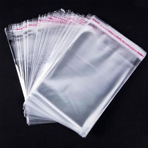 SHIBA-200 Pcs Sac Plastique Transparent 10x12+3cm Sachet Cellophane Sacs Auto-adhésifs Plastique OPP Sachet Biscuit Sachet Emballa[8