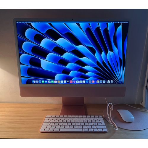 Apple iMac 24" 2021 puce M1 - Ram 16 Go - DD 1 To - rose