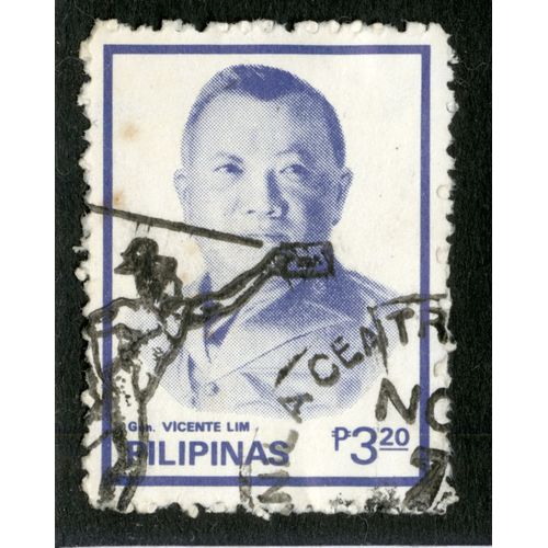 Timbre Oblitéré Pilipinas, Gen Vicente Lim, P 3.20