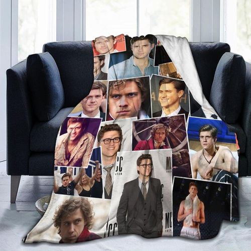 Couverture Aaron Acteur Tveit Couverture Polaire En Flanelle Super Douce Et Légère Pour Climatisation, Canapé, Chambre À Coucher, Pour Enfants Et Adultes