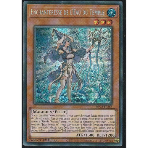 Carte Yu-Gi-Oh - Enchanteresse De L'eau Du Temple - Mp23-Fr265 - Secrète-Rare - 25 Th Anniversaire