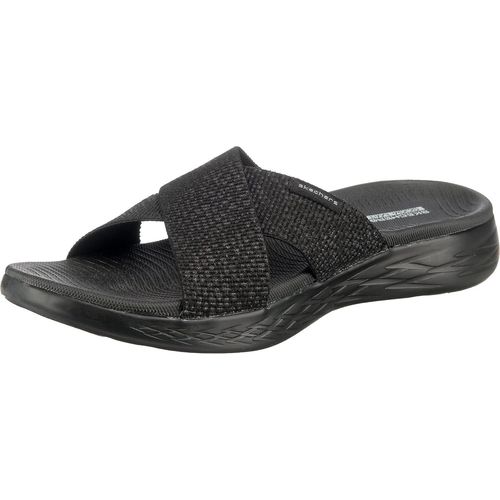 Femme On-The-Go 600 Glistening Sandales Bout Ouvert, Noir (Black Textile Bbk), 37 Eu