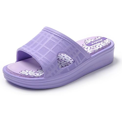 Claquettes Femme Imprimée Sandales Femme Chaussons D'été Femme Tongs Femme Caoutchouc Pour Maison Piscine Plage