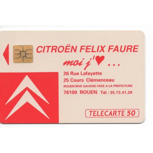 Télécarte Citroen Félix Faure