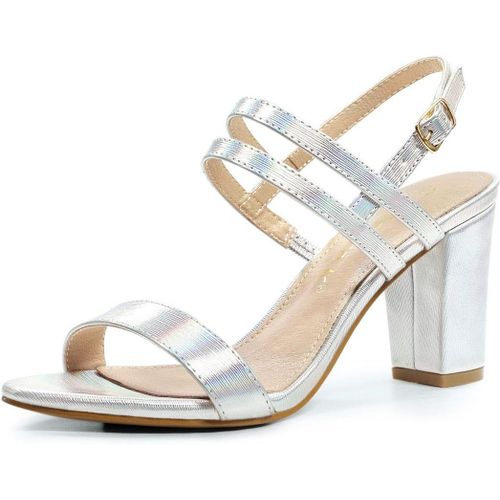 Sandales À Bride Cheville Et Talon Carré Pour Femme