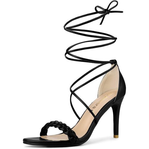 Sandales À Talons Aiguilles À Lacets Et À Lanières Pour Femmes