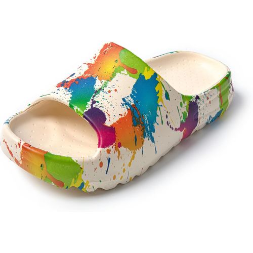 Tongs Femme Imprimé Chaussons D'été En Caoutchouc Claquettes Femme Pour Maison Douche Piscine Plage