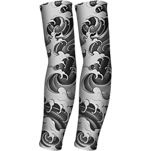 Manchette Gaming Tatouage,Manchette Bras Homme Sport,Manchette Bras Femme,Manchette Anti Uv Avant Pour Travail,Handball,Velo,Volley,Xl.[D352]