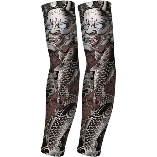 Manchette Gaming Tatouage,Manchette Bras Homme Sport,Manchette Bras Femme,Manchette Anti Uv Avant Pour Travail,Handball,Velo,Volley,Xl.[D355]