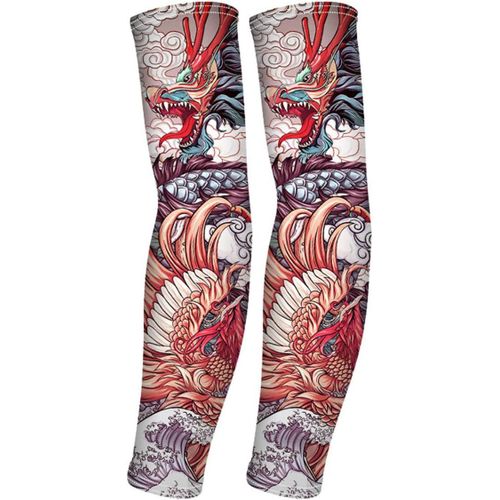 Manchette Gaming Tatouage,Manchette Bras Homme Sport,Manchette Bras Femme,Manchette Anti Uv Avant Pour Travail,Handball,Velo,Volley,Xl.[D356]