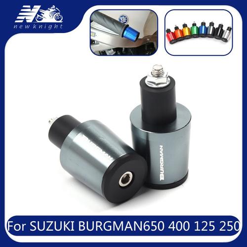 Bouchon de poignee de guidon en aluminium CNC 22mm, accessoires de moto  pour Suzuki BURGMAN 650 400 125 200 250 7/8