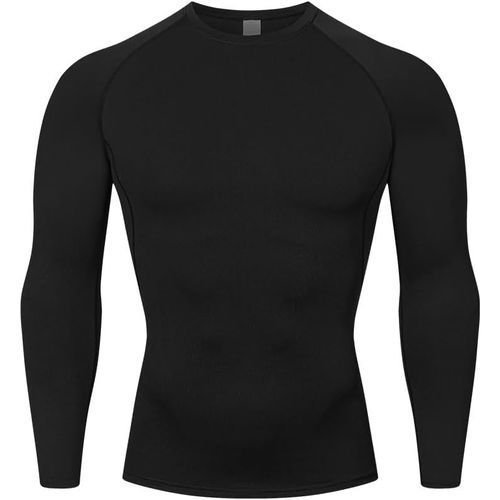 Tee Shirt Compression Homme T-Shirt À Manches Longues Séchage Rapide Respirant Pour Entraînement,Gym,Course À Pied.[D515]