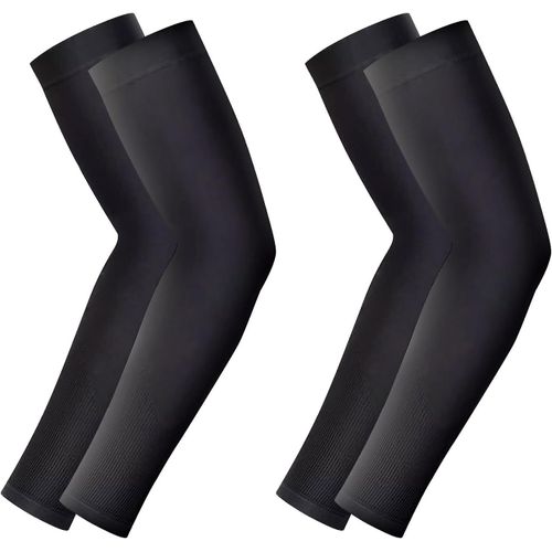 Lot De 2 Paires De Manchons De Protection Solaire Pour Homme Et Femme-Manches De Sport De Compression Rafraîchissantes Pour Volley-Ball,Basket-Ball,Golf,Marathon,Cyclisme,Randonnée