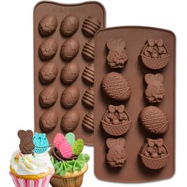 Moule Tablette Chocolat,Moule Tablette Chocolat Dubai,2 Pièces Moule Silicone Chocolat,Idéal pour Barres de Bonbons,Cires Fondues,Gaufres Protéinées,et Pâtisserie Maison (Brun 1)