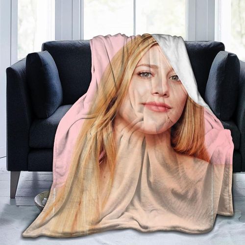 Lili Actress Reinhart Couverture, Couvertures En Molleton De Flanelle Légère Ultra Douce Couverture De Climatisation Chaude Pour Canapé-Lit-Noir
