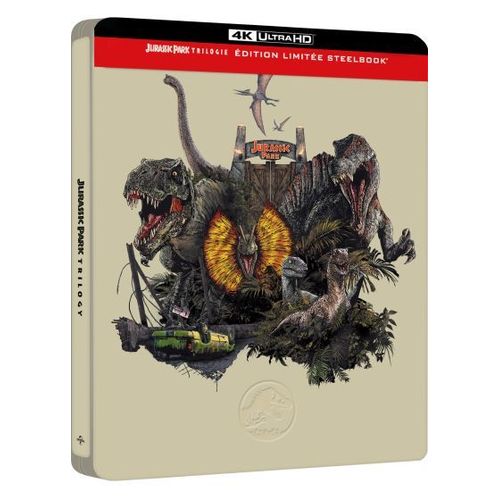 Jurassic Park - Trilogie - 4k Ultra Hd - Édition Steelbook Limitée