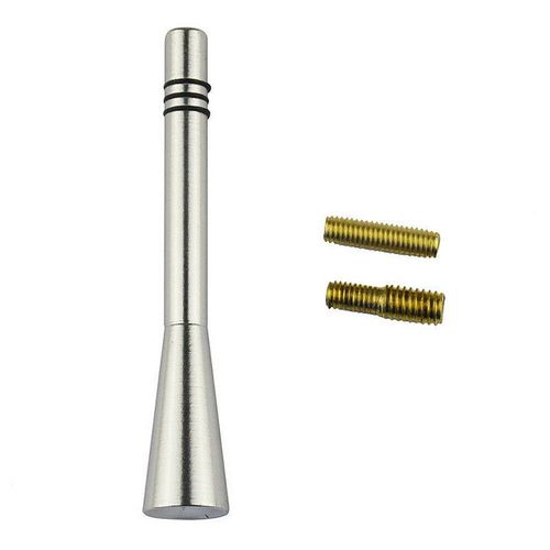 Antenne Universelle De Voiture En Alliage D'aluminium Pour Radio Am/Fm, 8cm, Mât Aérien Court Et Résistant, Avec Vis, Pièces Extérieures, Accessoires De Voiture