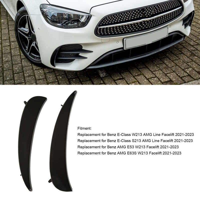 Pare-Chocs Avant Noir Brillant Pour Mercedes Benz Classe Est... - 4