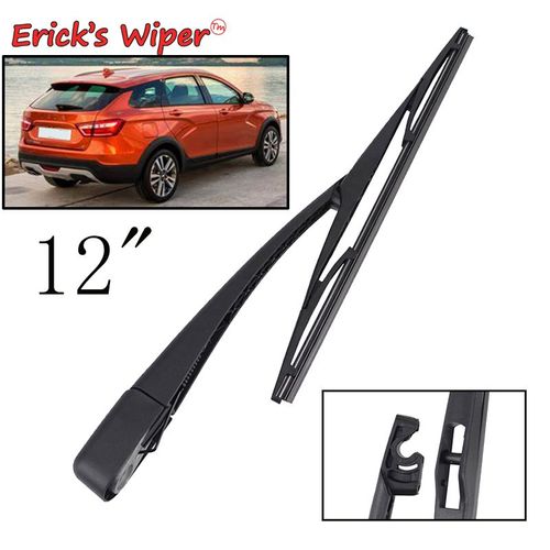 Erick's Wiper-Kit De Balais Et Bras D'essuie-Glace Arrière, Pare-Brise, Vitre Du Hayon, Lada V.C. Sw Estate 2015-2023, 12\""