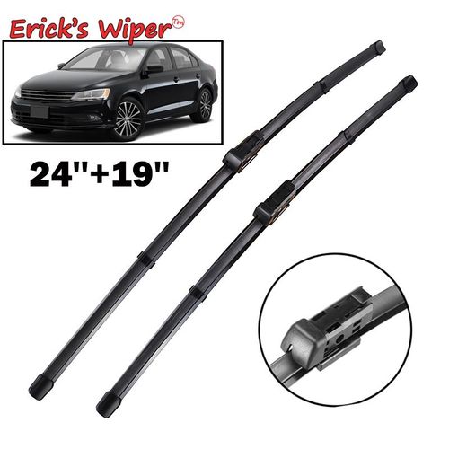 Balais D'essuie-Glace Avant Erick's Lhd & Rhd Pour Vw Jetta 6 Mk6 A6 Passat Cc 2012-2018 Pare-Brise Pare-Brise Fenêtre Avant 24 \""19\""