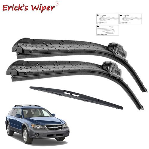 Erick ? Kit D'essuie-Glace Avant Et Arrière, Pour Subaru Outback 3 Bl Bp 2005 ? 2009, Pare-Brise, Fenêtre, 24 \""+ 18\"" + 14\""