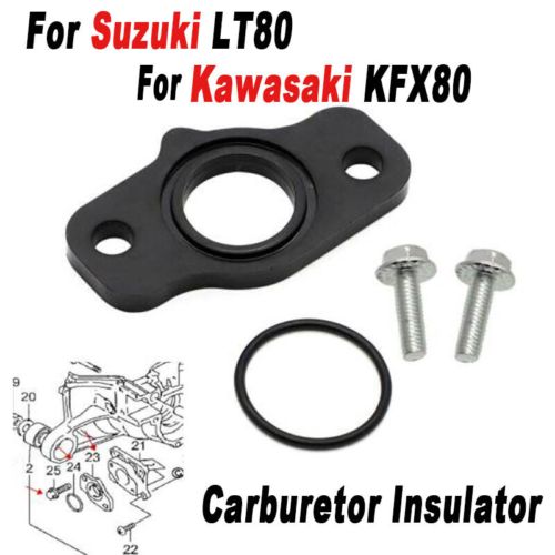 Joint De Montage De Carburateur Isolant Et Boulons Pour Suzuki Lt80, Quadsport 80, 1987-2006, Kawasaki 2003-2006, Kfx80