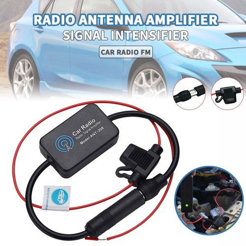 Amplificateur Universel D'antenne De Radio De Voiture 12v Fm, Booster De Signal Aérien, Pièces Automobiles