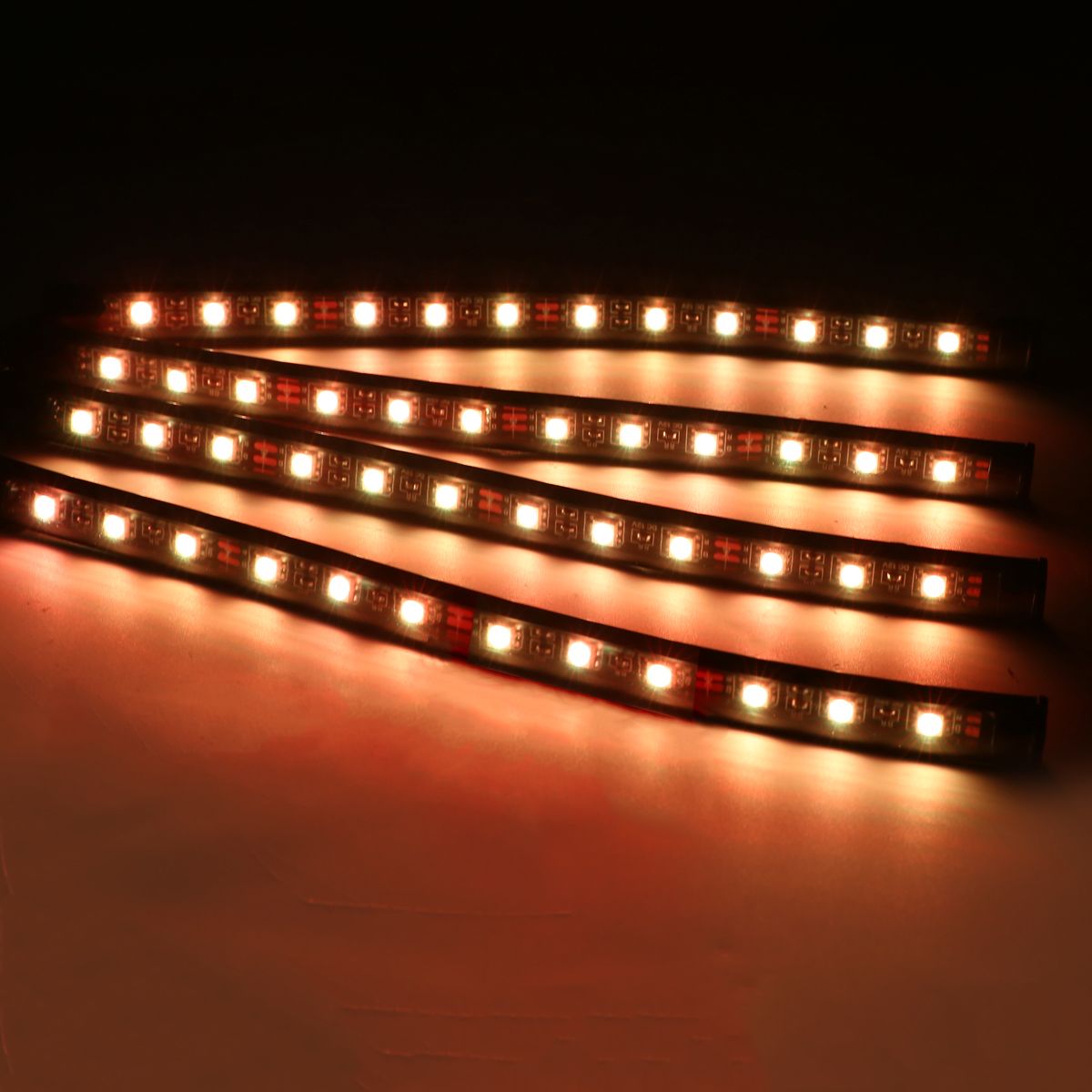 Kit De Lampes D'intrieur De Voiture  12led, Rvb 5050 Smd, ... - 4