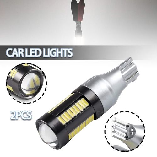 Ampoule De Feu De Recul Led T15, Blanc Super Brillant, 51smd, Feu De Stationnement Universel, Clignotants De Voiture, 2 Pièces, Nouveau