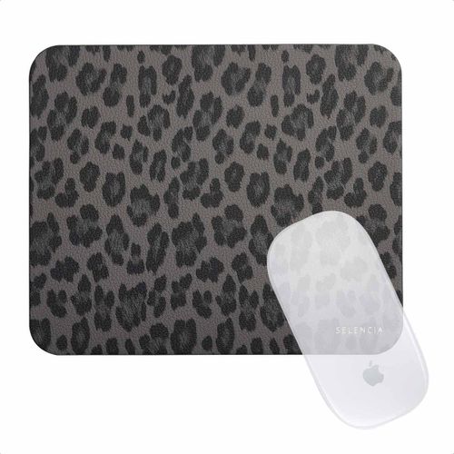 Selencia Sabi Tapis de Souris en Similicuir 20 x 24 cm Midnight Black