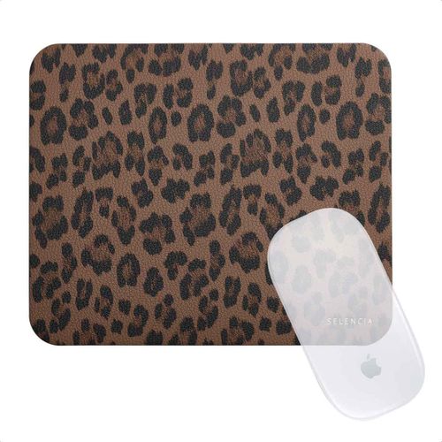Selencia Sabi Tapis de Souris en Similicuir 20 x 24 cm Mocha Brown