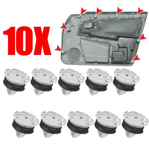 Clips De Carte De Porte D'isolation Phonique, Garniture Intérieure De Voiture, Capuchon De Panneau, Renault Décennie Kmegane, Renault Trafic Iii, Kadjar Captur, 7703077476, 10 Pièces
