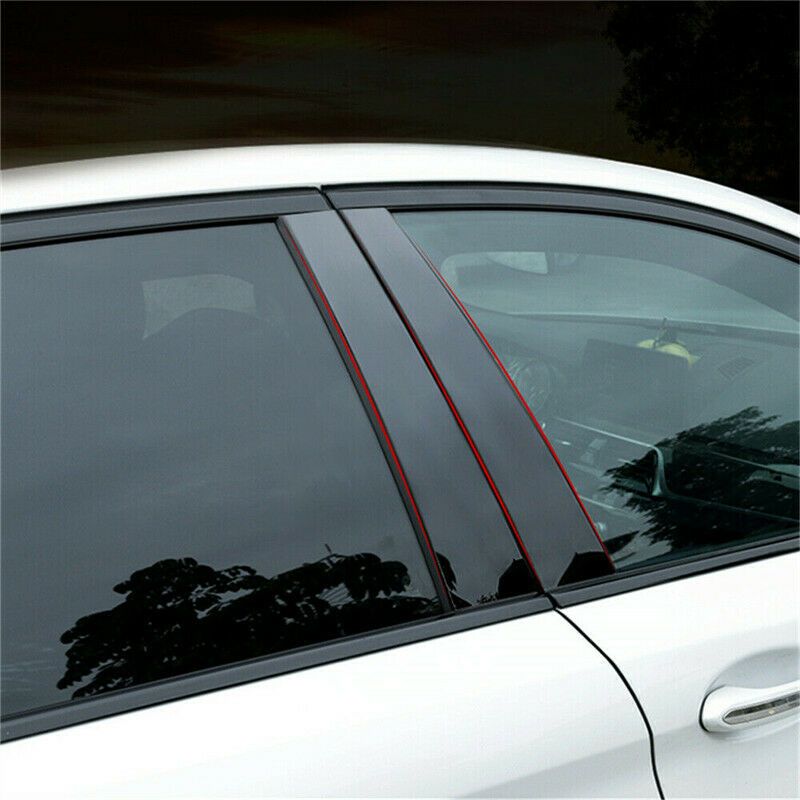 Cikonielf Garniture De Poteau De Pilier De Fenêtre De Porte 6 Pièces Porte Fenêtre Chrome Pilier