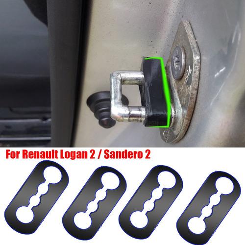 Amortisseur De Serrure De Porte Pour Renault Logan 2 Sandero 2 2014-2022, Isolation Phonique, Silencieux, Grincements Sourds, Joint De Bruit, 4 Pièces