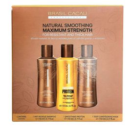 Pack Lissage Bresilien Smoothing Protein Cadiveu 3 X 110 Ml 