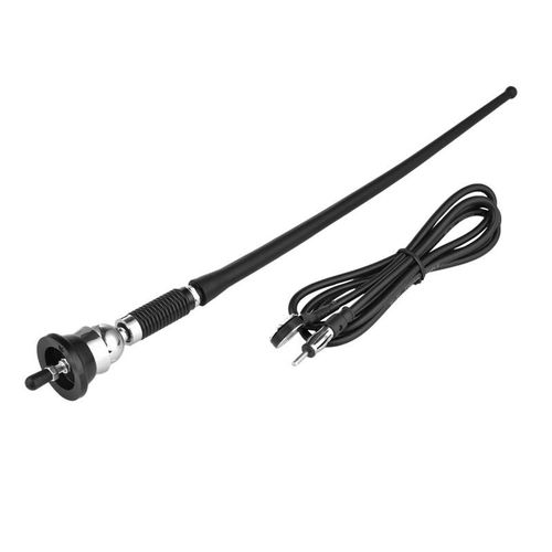 Antenne Radio De Voiture Universel Noir Véhicule Antenne Radio Dc12-24v Universel Antenne Radio Résistance Singal À Faible Bruit Pour Passager