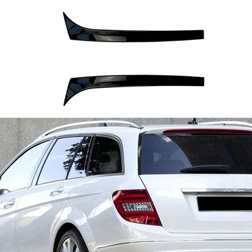 Becquet Noir Brillant D'aile De Vitre Arrière De Voiture, Autocollants Noirs Brillants Pour Mercedes Benz Classe C W204 C200 C260 Variante Wagon 07-14