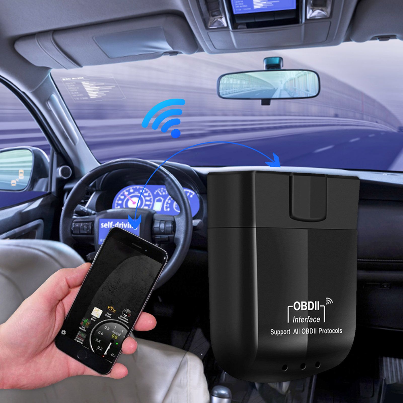 Super Mini Elm-327 V1.5 Wifi Obd2 Outil De Diagnostic Automa... - 4