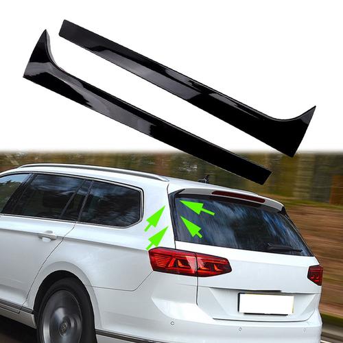 Becquet De Fenêtre Arrière Noir Brillant, Becquet De Fenêtre Arrière Pour Skoda Octavia Estate 2014 ? 2019, Becquet D'aile Latérale, Décoration De Voiture, 2 Pièces