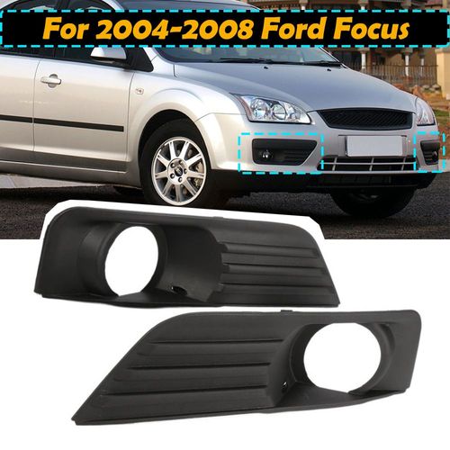Paire De Phares Antibrouillard Avant Gauche Droite, Couverture De Calandre Pour 2004 2005 2006 2007 2008, Accessoires Auto Ford Focus Noir